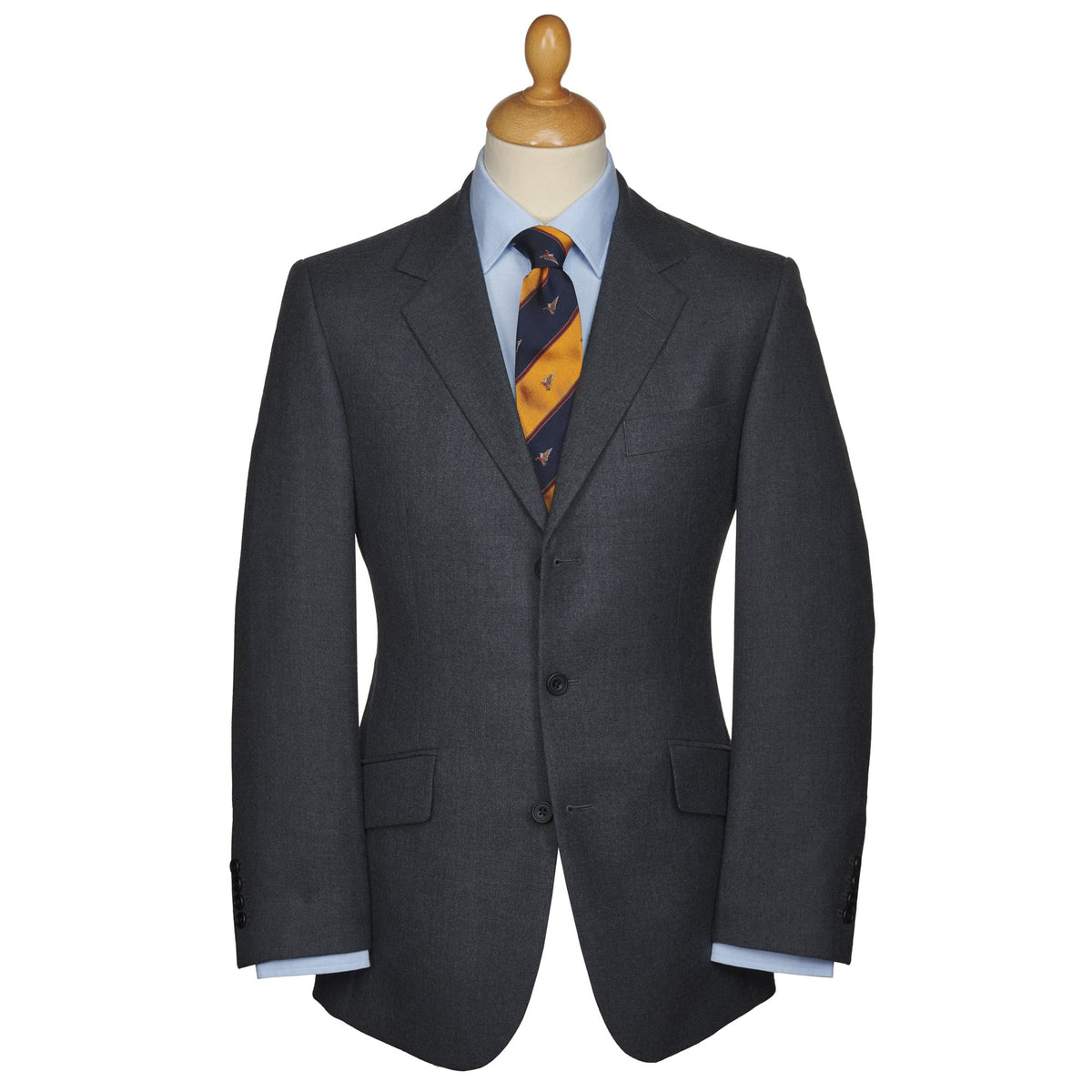 Grey 11oz Three Button Twill Suit