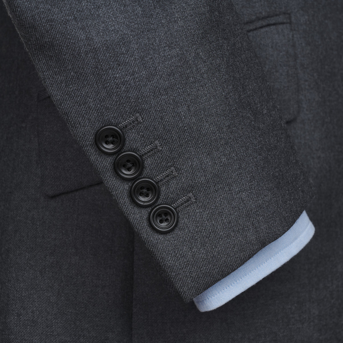 Grey 11oz Three Button Twill Suit