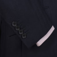 Navy 11oz Two Button Herringbone Suit