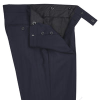 Navy 11oz Two Button Herringbone Suit