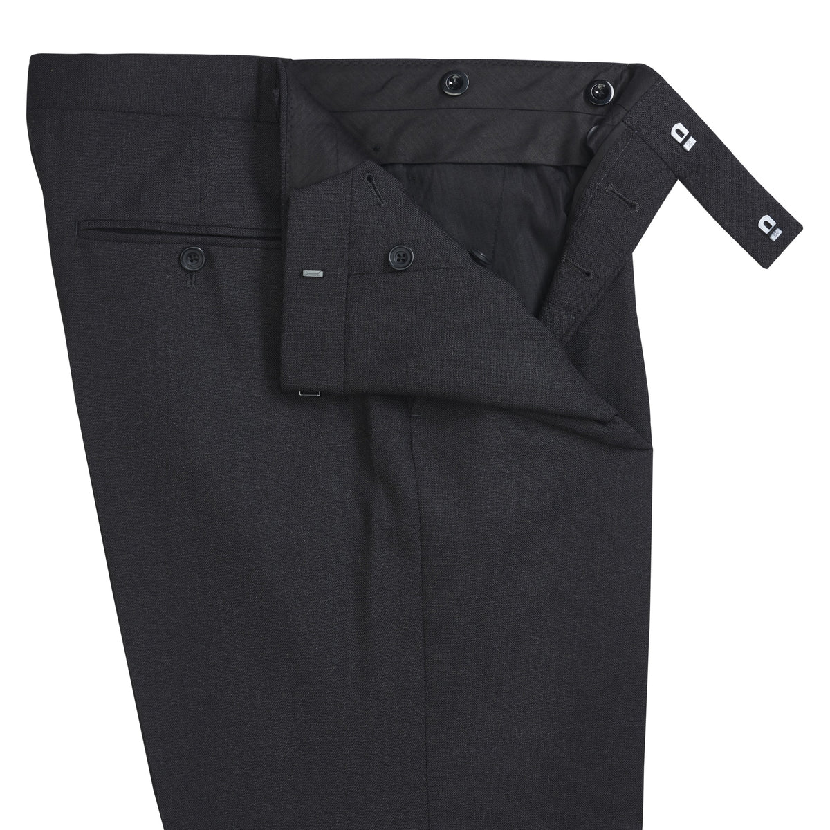 Grey Charcoal 11oz Two Button Travel Suit