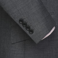 Charcoal 10oz Three Button Sharkskin Suit