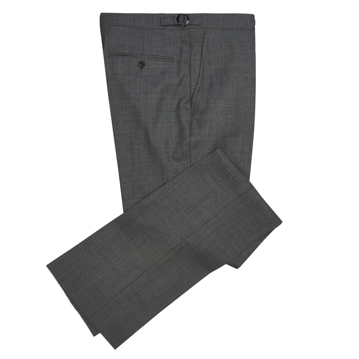 Charcoal 10oz Three Button Sharkskin Suit