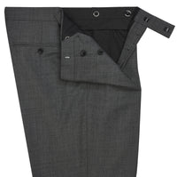 Charcoal 10oz Three Button Sharkskin Suit