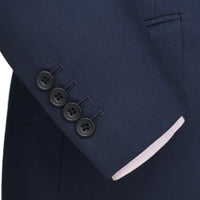 Navy 10oz Three Button Sharkskin Suit