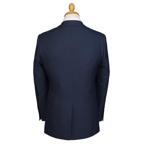Navy 10oz Three Button Sharkskin Suit