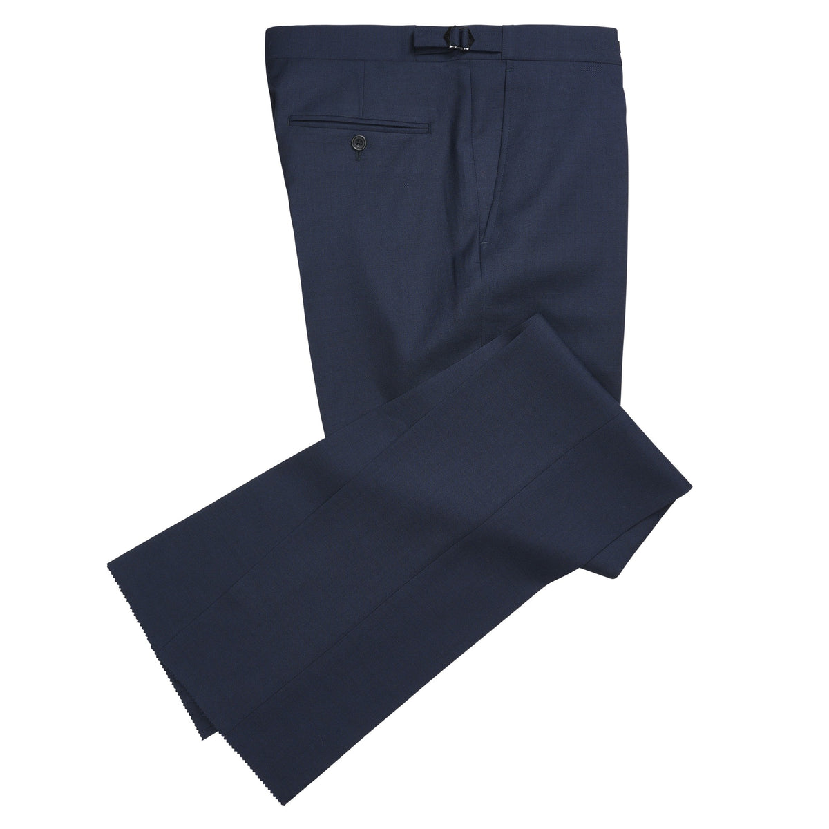 Navy 10oz Three Button Sharkskin Suit