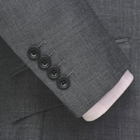 Charcoal 10oz Double Breasted Sharkskin Suit