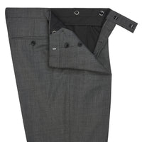 Charcoal 10oz Double Breasted Sharkskin Suit