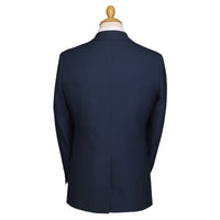 Navy 10oz Double Breasted Sharkskin Suit