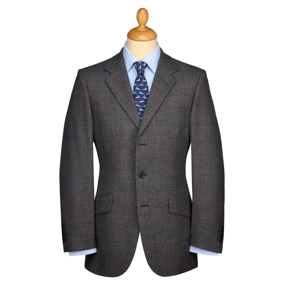 Blue Slate 13oz Three Button Heritage Twist Suit