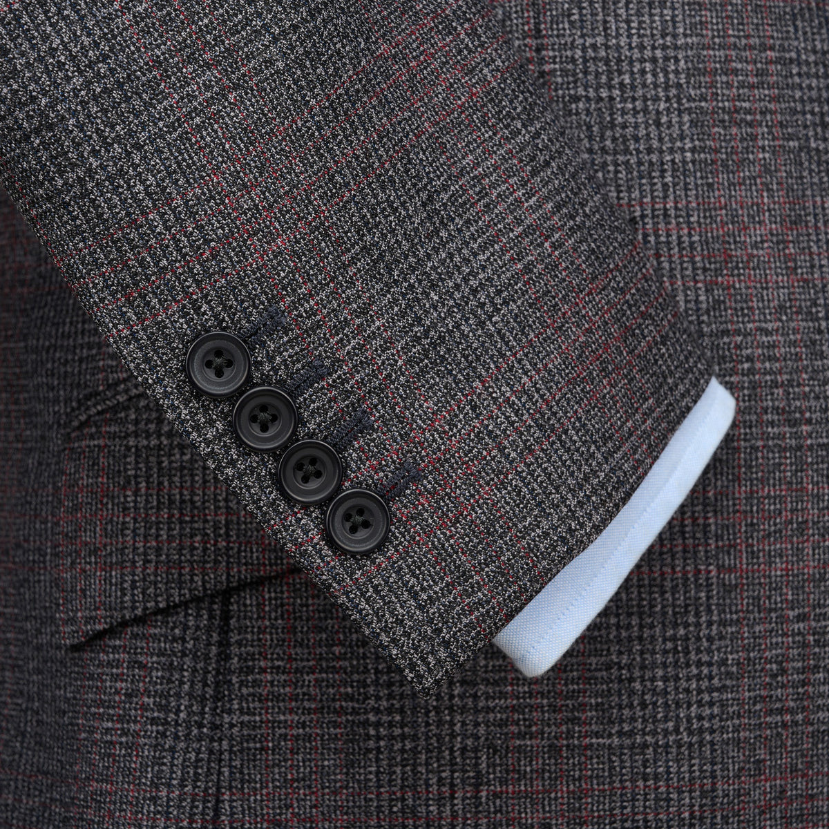 Blue Slate 13oz Three Button Heritage Twist Suit