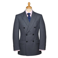 Grey 8oz Double Breasted Worsted Flannel Suit