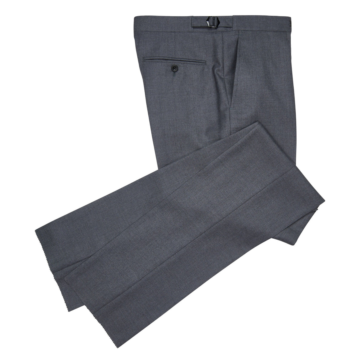 Grey 8oz Double Breasted Worsted Flannel Suit