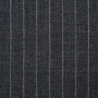 Grey 10oz Three Button Chalk Stripe Suit