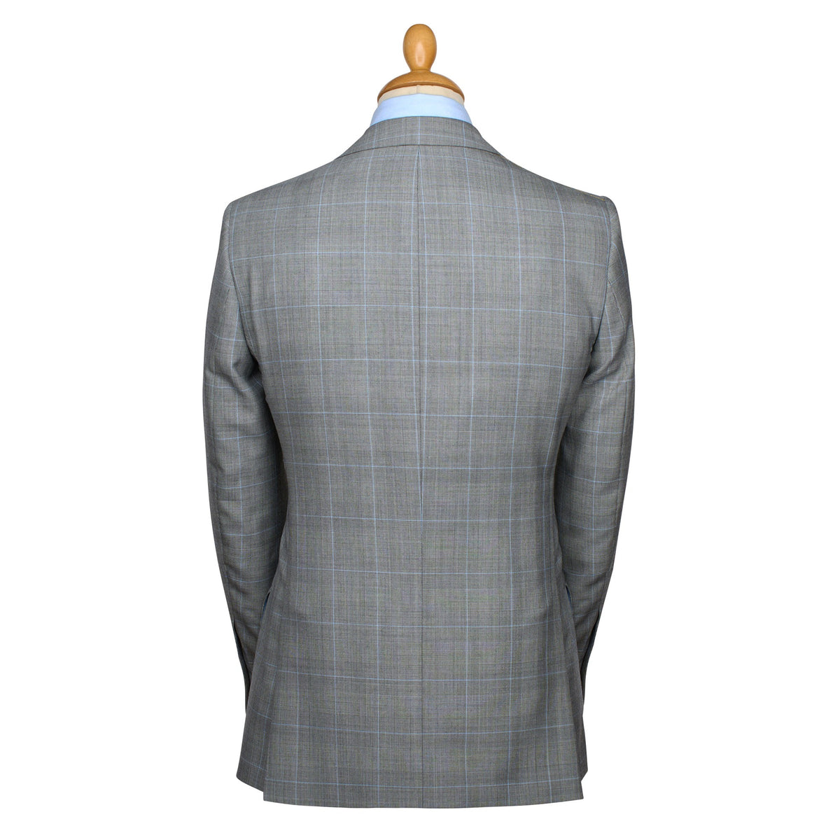 Grey Two Button 10oz Prince of Wales Suit