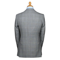 Grey Two Button 10oz Prince of Wales Suit