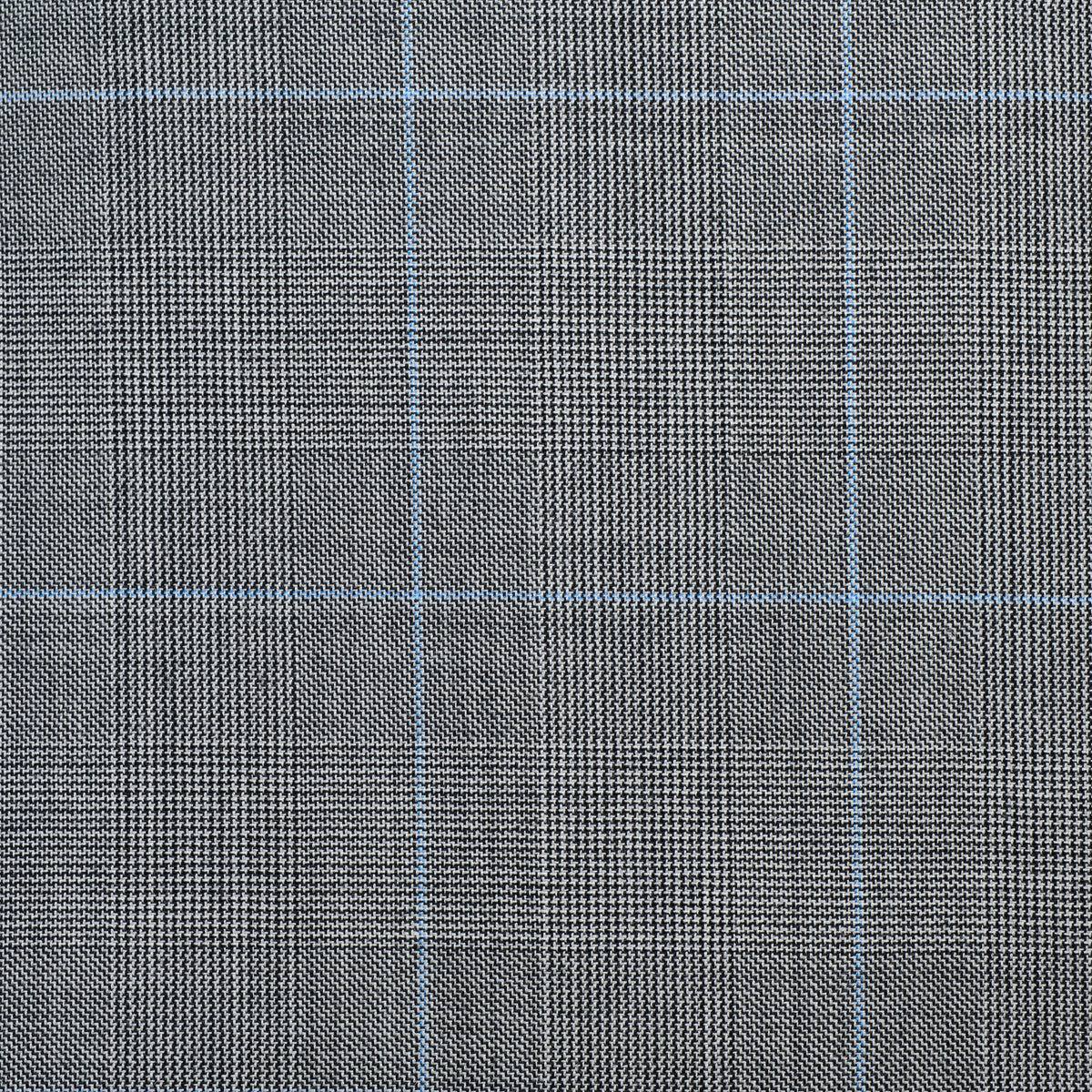 Grey Two Button 10oz Prince of Wales Suit