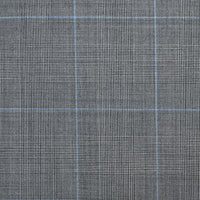 Grey Two Button 10oz Prince of Wales Suit