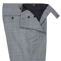 Grey Two Button 10oz Prince of Wales Suit