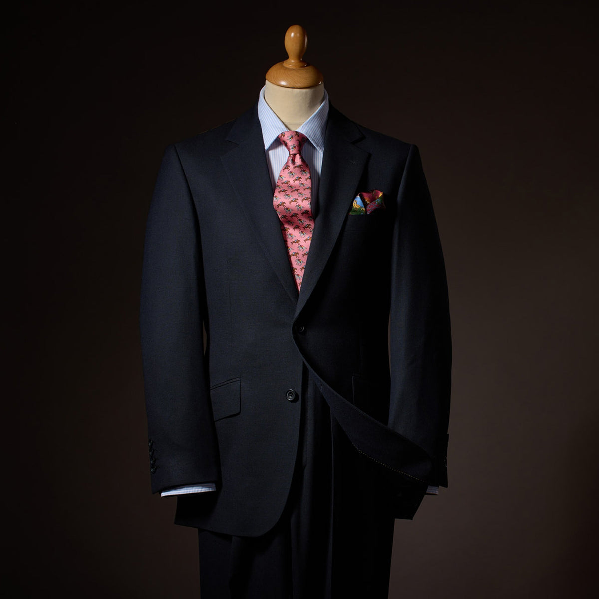 Navy 11oz Two Button Birdseye Suit