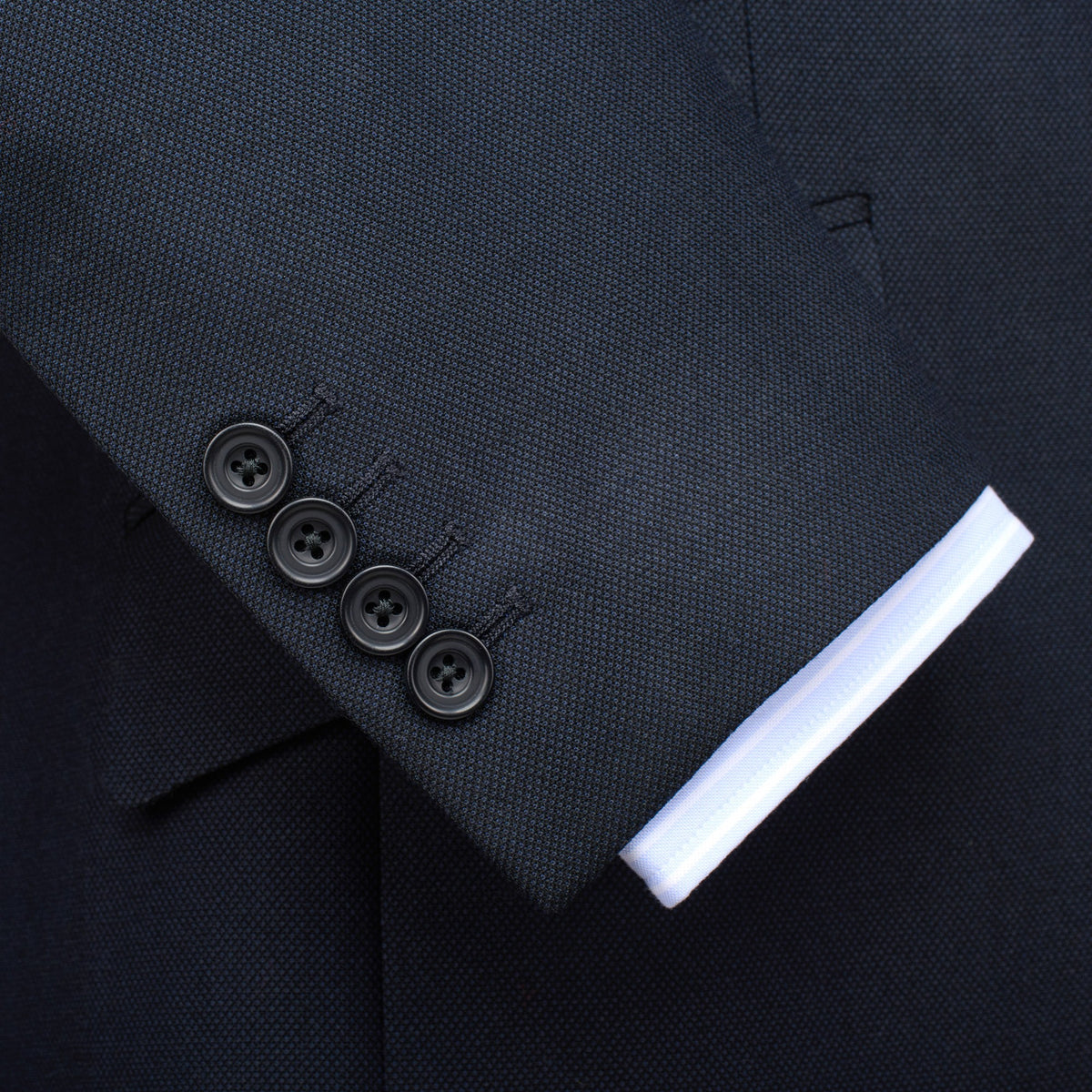 Navy 11oz Two Button Birdseye Suit