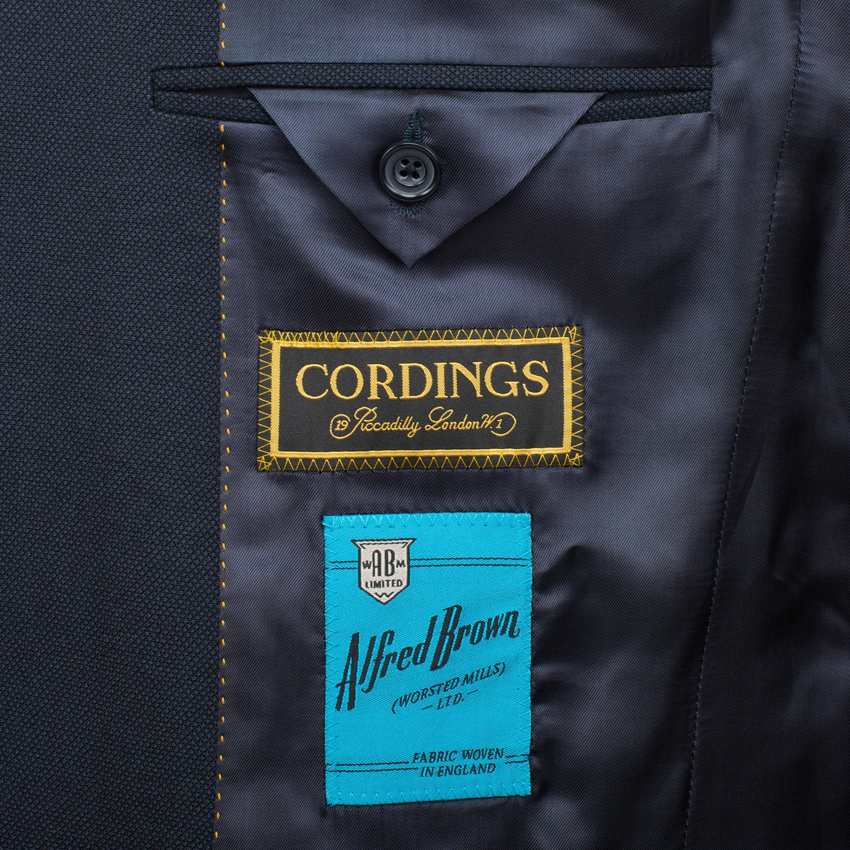 Navy 11oz Two Button Birdseye Suit