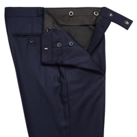 Navy 11oz Peak Lapel Twill Suit