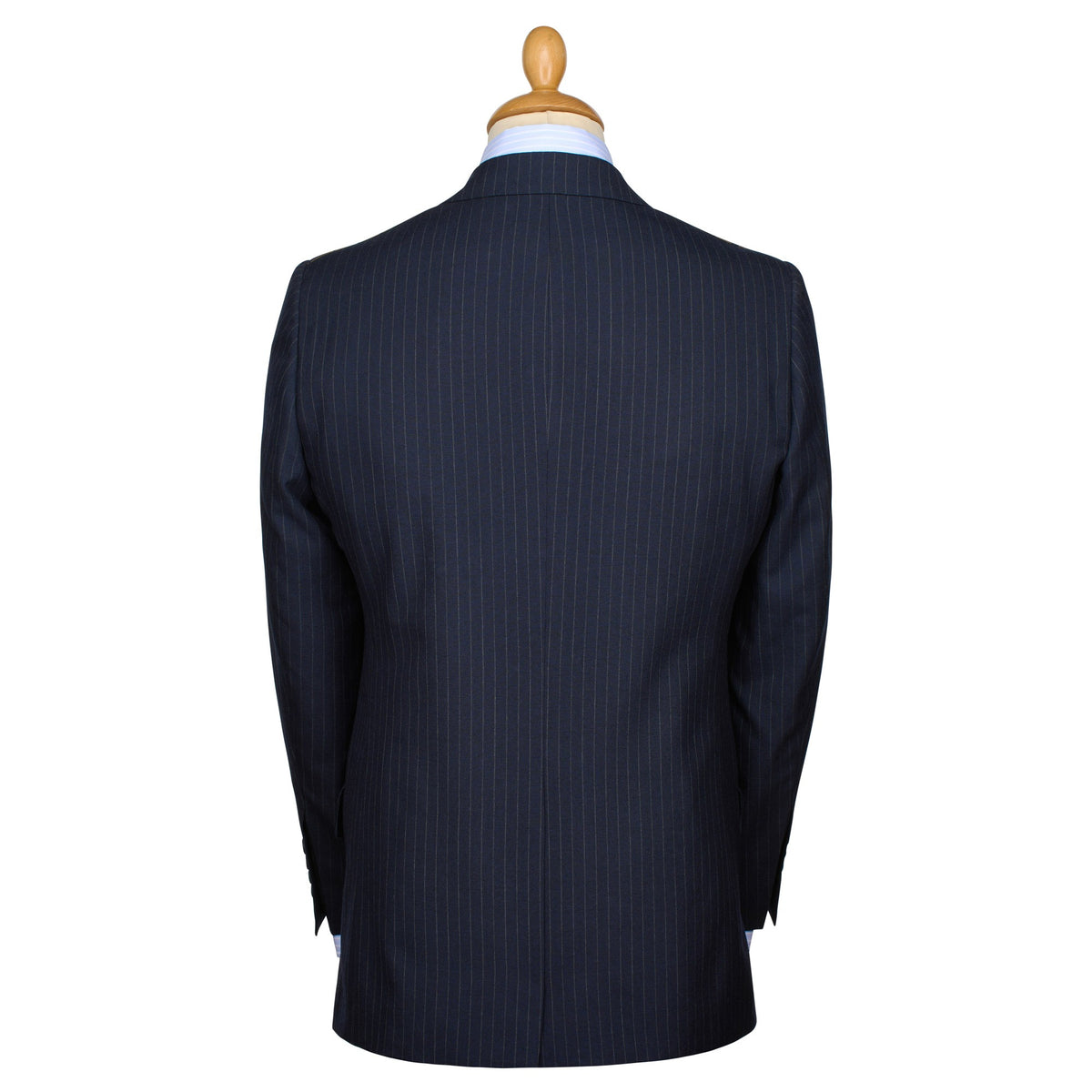 Navy 10oz Charles Pinstripe Three Button Suit