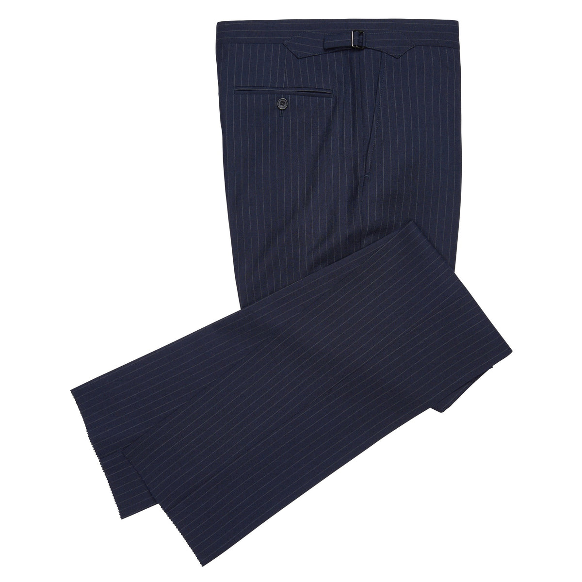 Navy 10oz Charles Pinstripe Three Button Suit