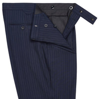 Navy 10oz Charles Pinstripe Three Button Suit