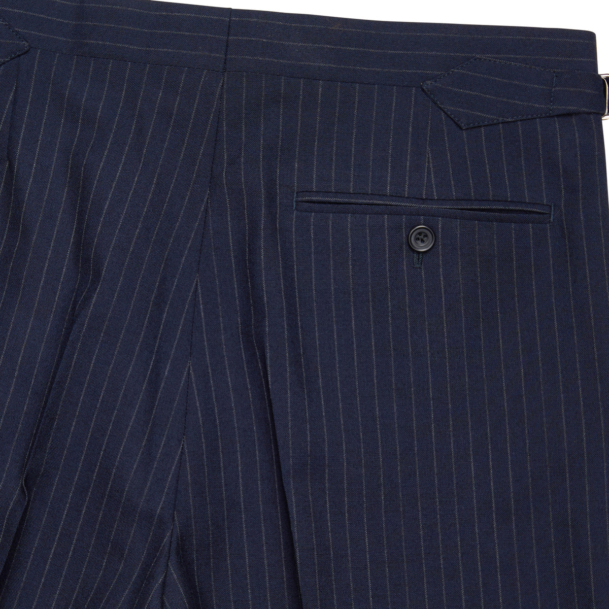 Navy 10oz Charles Pinstripe Three Button Suit