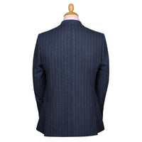 Navy 12oz Double Breasted Chalk Stripe Suit