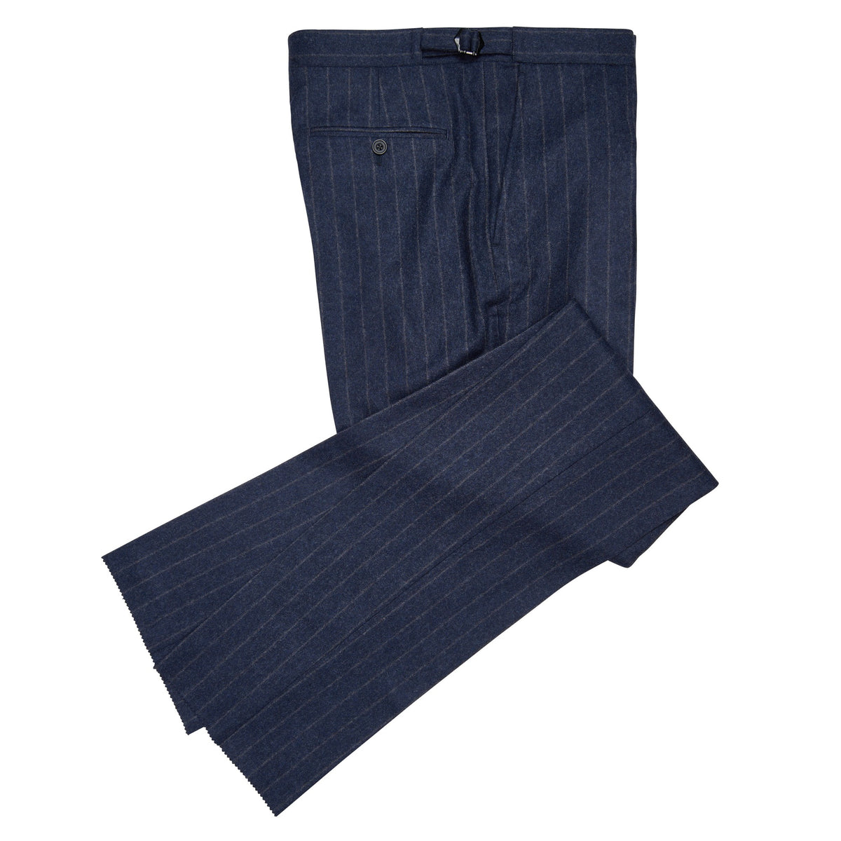 Navy 12oz Double Breasted Chalk Stripe Suit