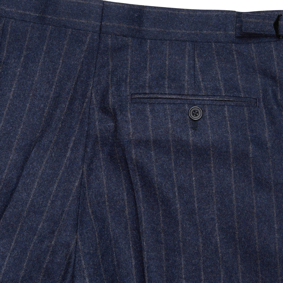 Navy 12oz Double Breasted Chalk Stripe Suit
