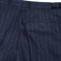 Navy 12oz Double Breasted Chalk Stripe Suit