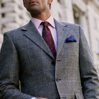 Grey 13oz Prince Of Wales Three Button Suit