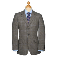 Grey 13oz Prince Of Wales Three Button Suit