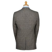 Grey 13oz Prince Of Wales Three Button Suit