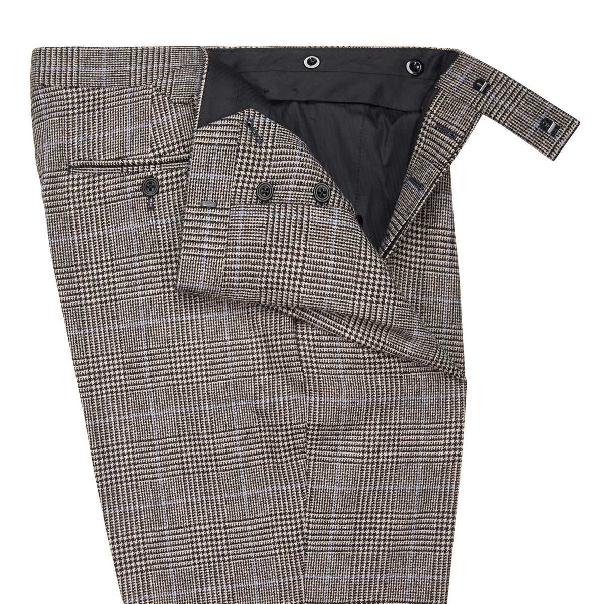 Grey 13oz Prince Of Wales Three Button Suit