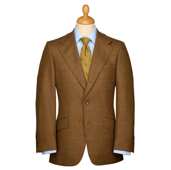 Brown 14oz Tweed Three-Roll-Two Suit