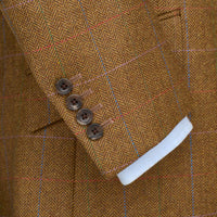 Brown 14oz Tweed Three-Roll-Two Suit