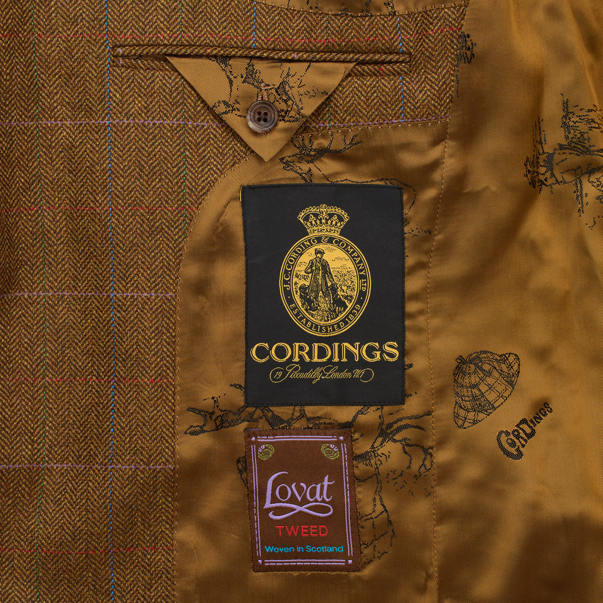 Brown 14oz Tweed Three-Roll-Two Suit