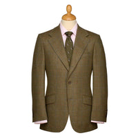 Green 14oz Tweed Three-Roll-Two Suit