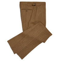 Brown 20oz Tweed Herringbone Three-Roll-Two Suit