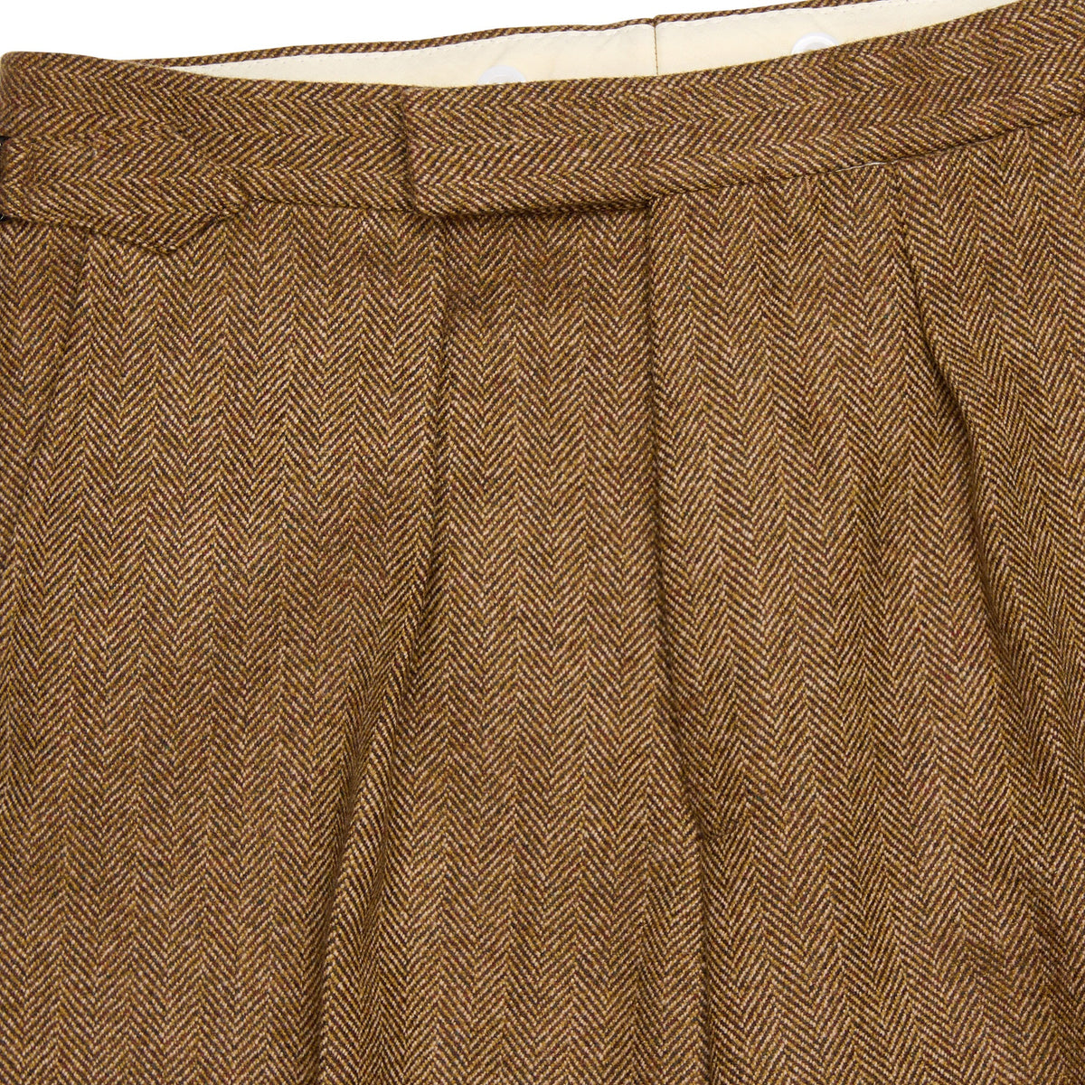 Brown 20oz Tweed Herringbone Three-Roll-Two Suit