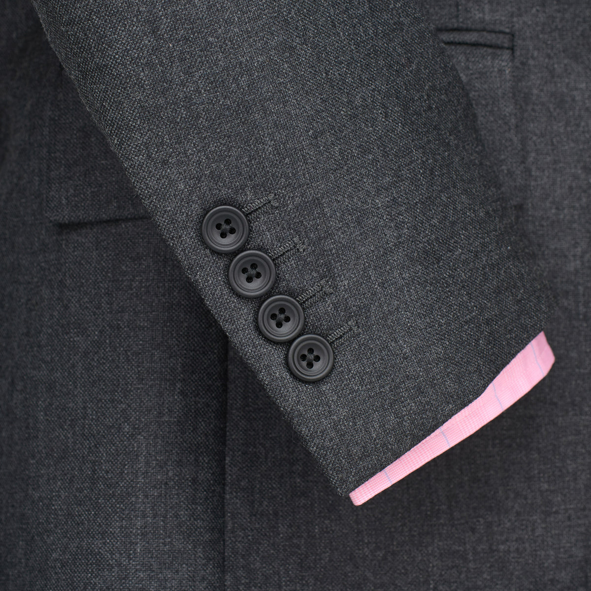 Grey 11oz Double Breasted Nailhead Suit