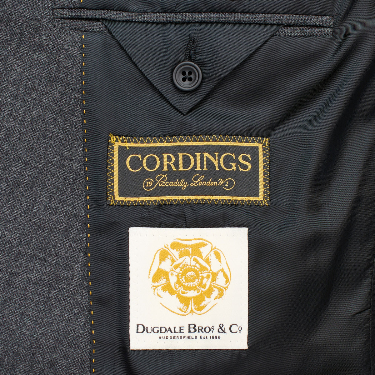 Grey 11oz Double Breasted Nailhead Suit