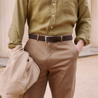 Classic Brown Suede Belt