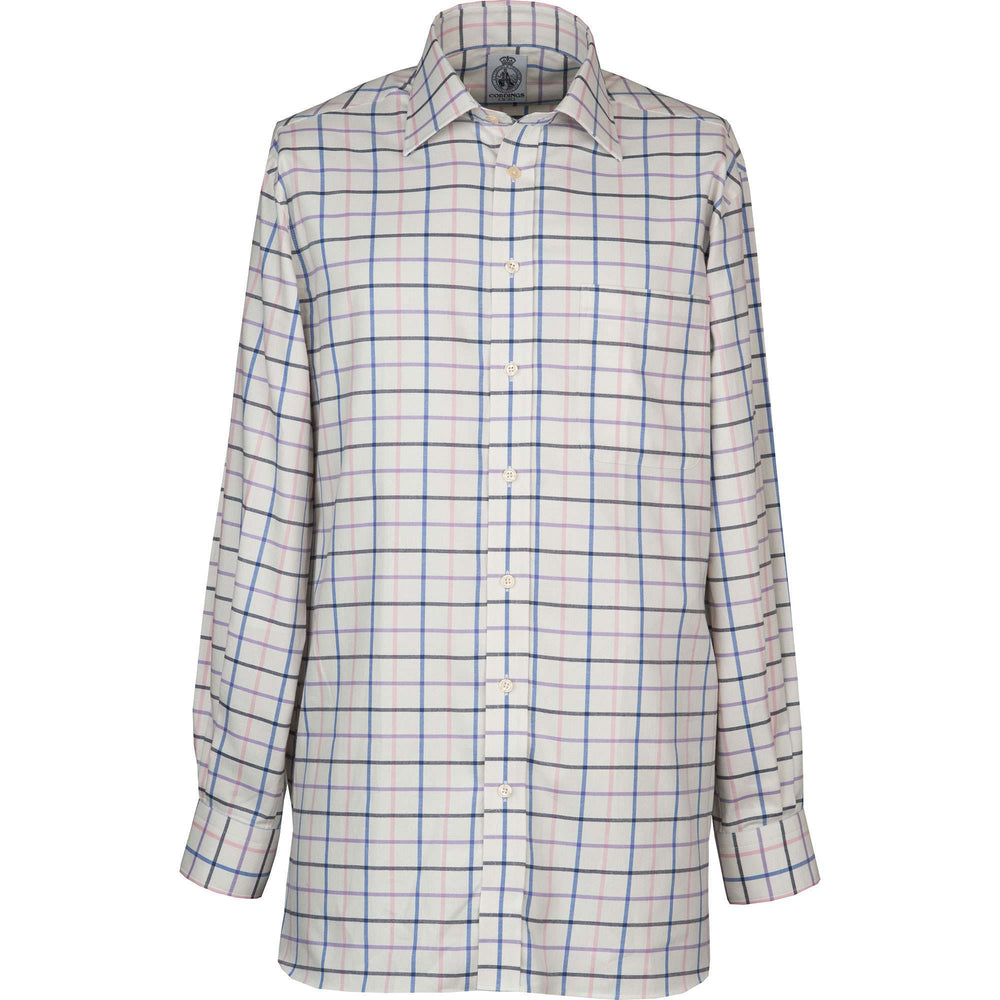 Blue Pink Large Overcheck Tattersall Shirt | Men's Country Clothing ...